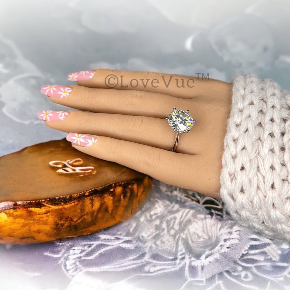 Certified 10ct. t.w. Diamond Large Brilliant Solitaire Engagement Wedding Ring - Picture 9 of 16